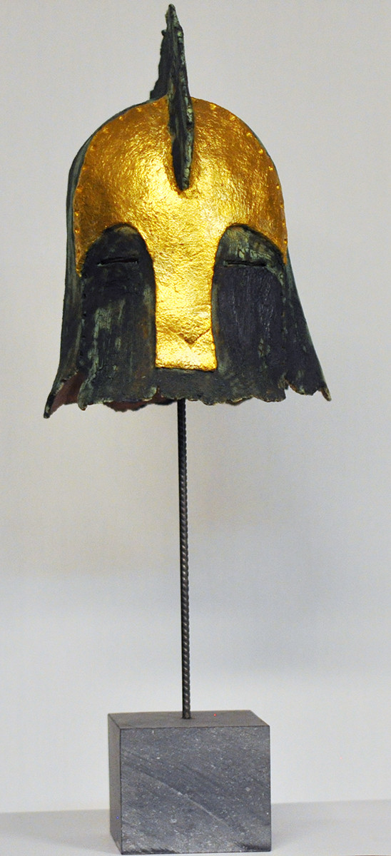 Colja de Roo + Helm, glazuur groen/goud